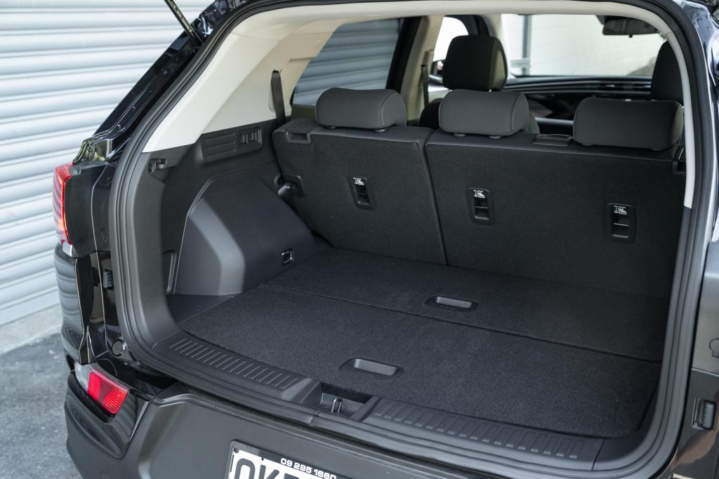 Boot space in the SsangYong Korando Limited