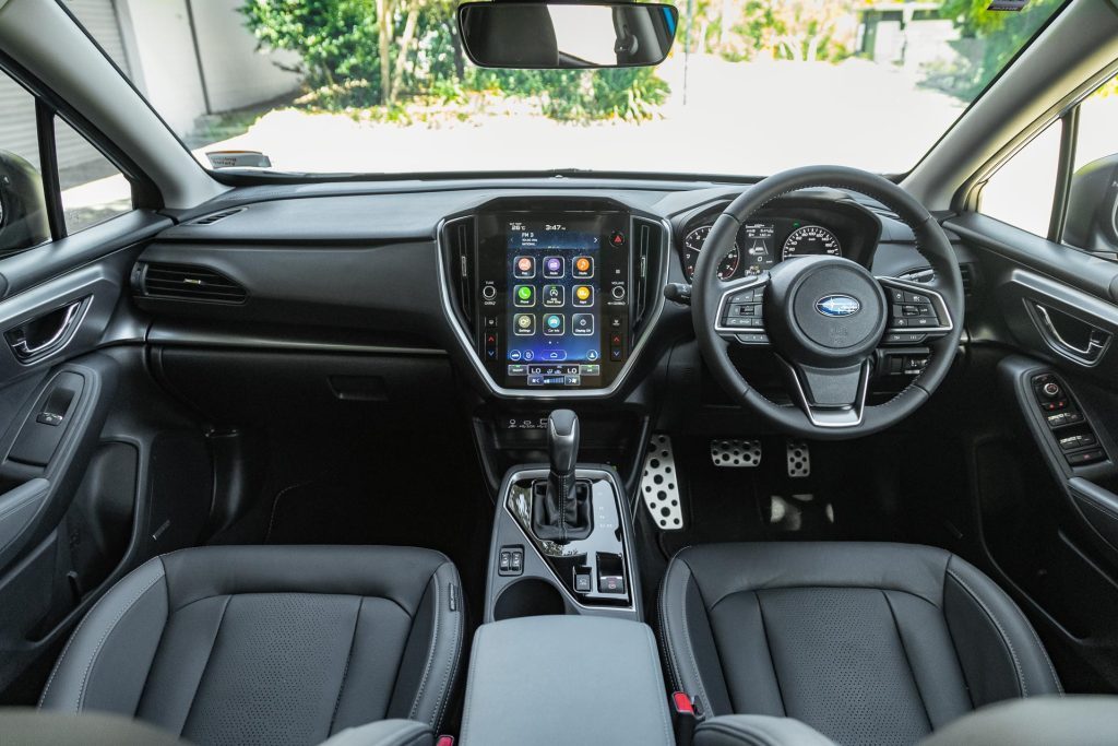 Front interior wide angle of the 2024 Subaru Impreza