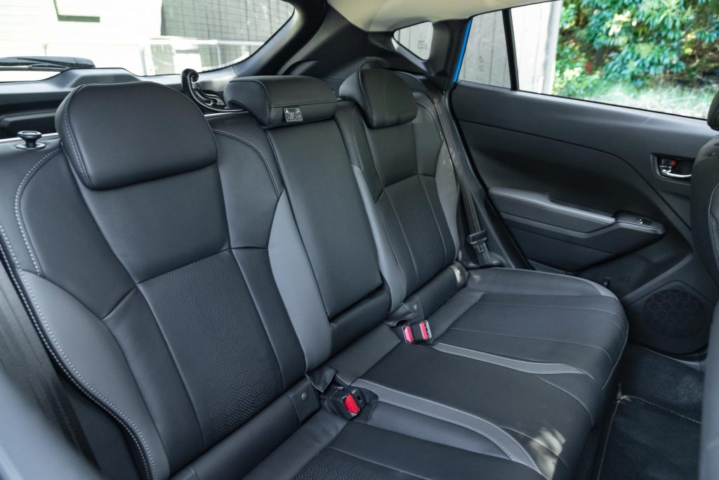 Rear seat space in the 2024 Subaru Impreza
