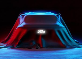 Ford F-150 Lightning Pikes Peak racer under covers