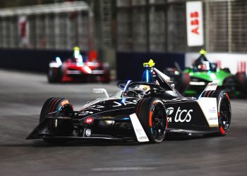 Nick Cassidy driving at 2024 Diriyah E-Prix