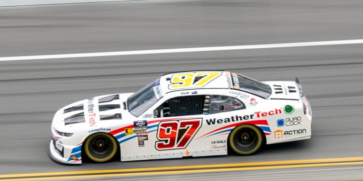 Shane van Gisbergen racing NASCAR at Daytona