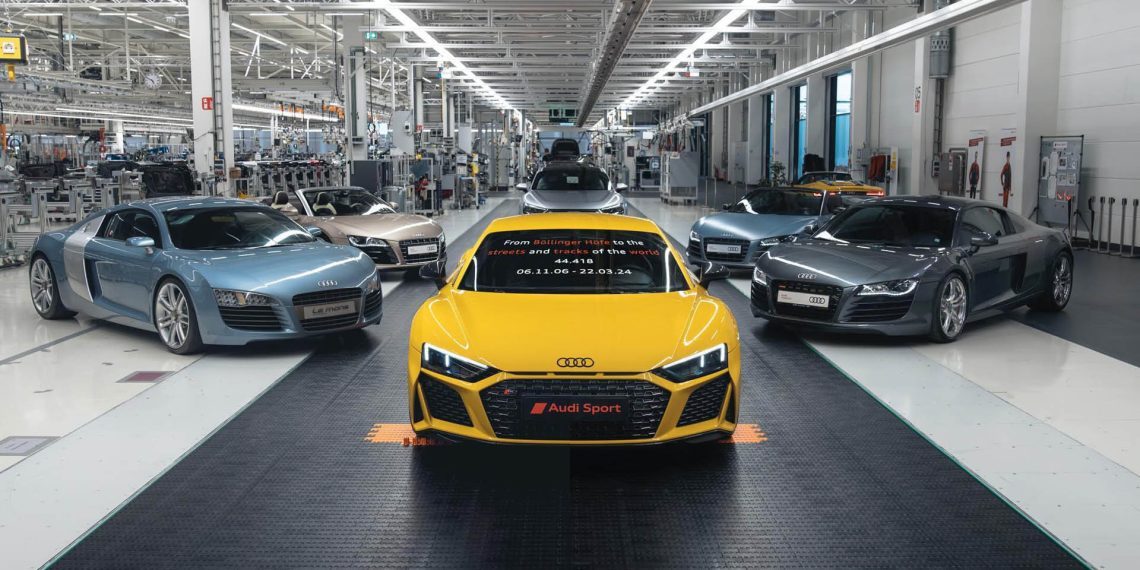 The last Audi R8 rolling off production line