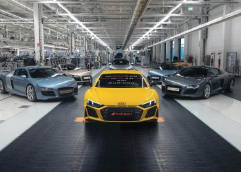 The last Audi R8 rolling off production line