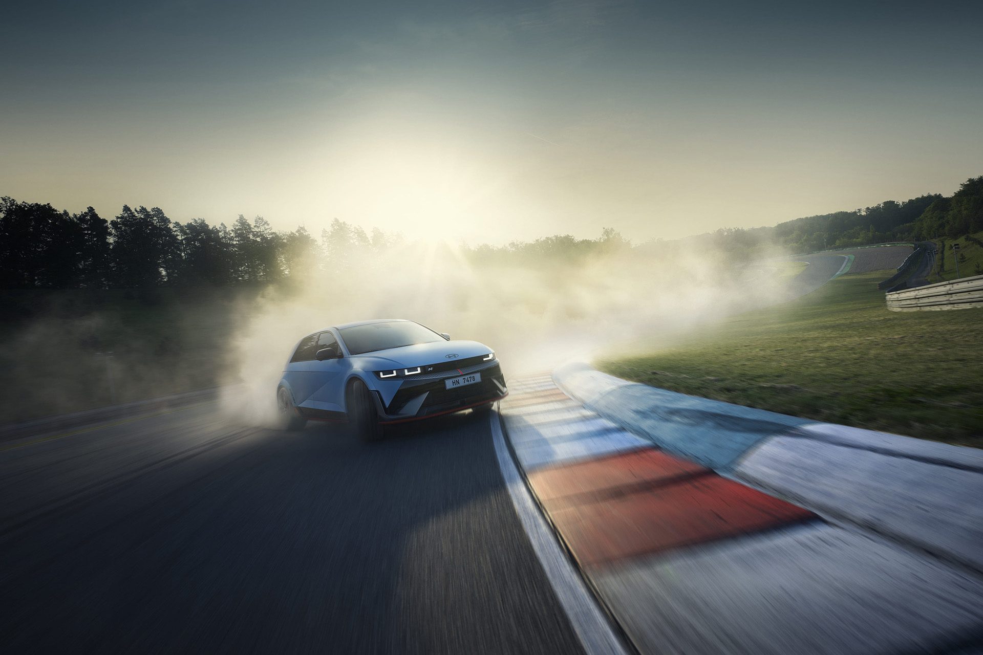 Hyundai Ioniq 5 N in Drift Mode.