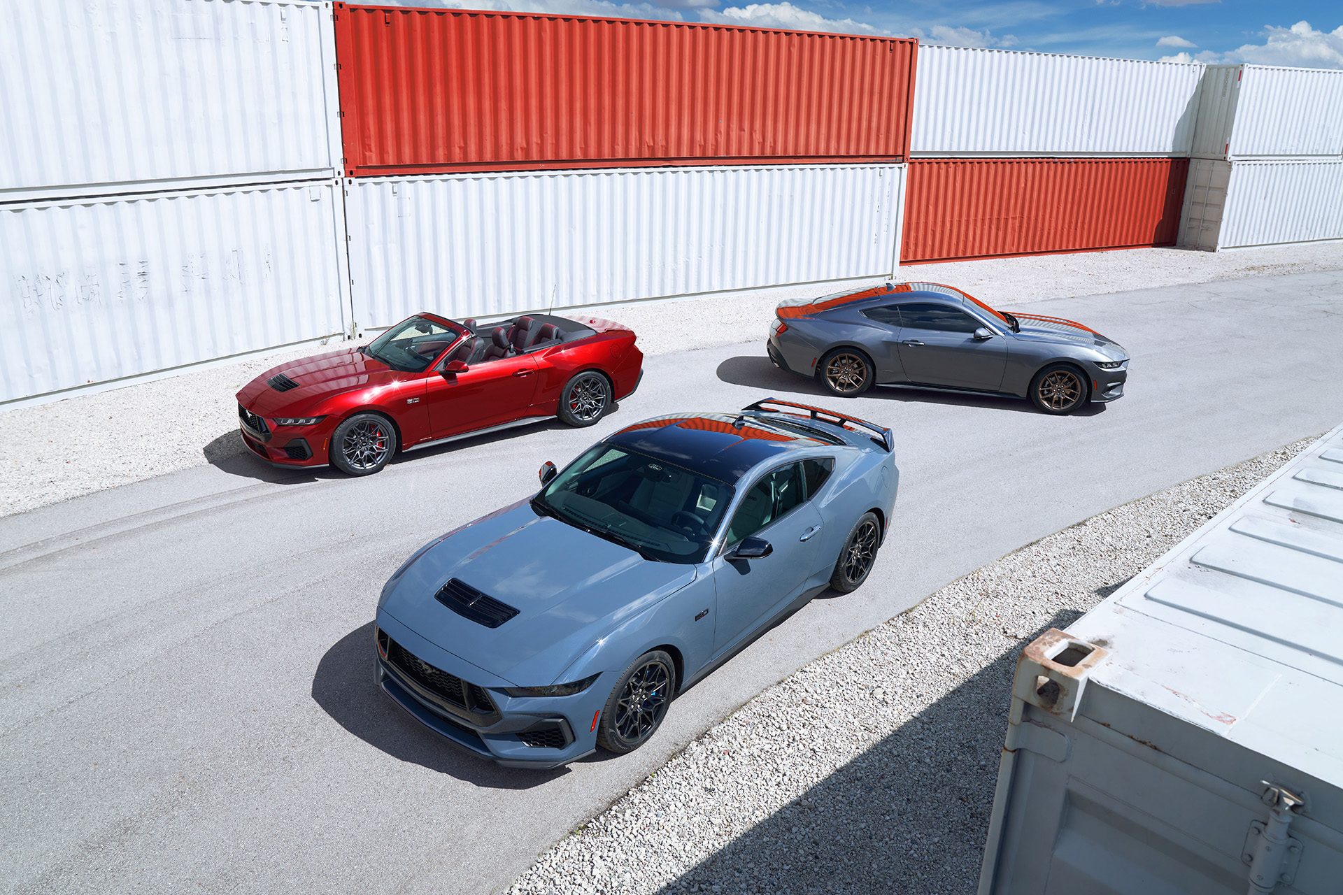 The Mustang family of three includes the Convertible GT which is just available to order. 