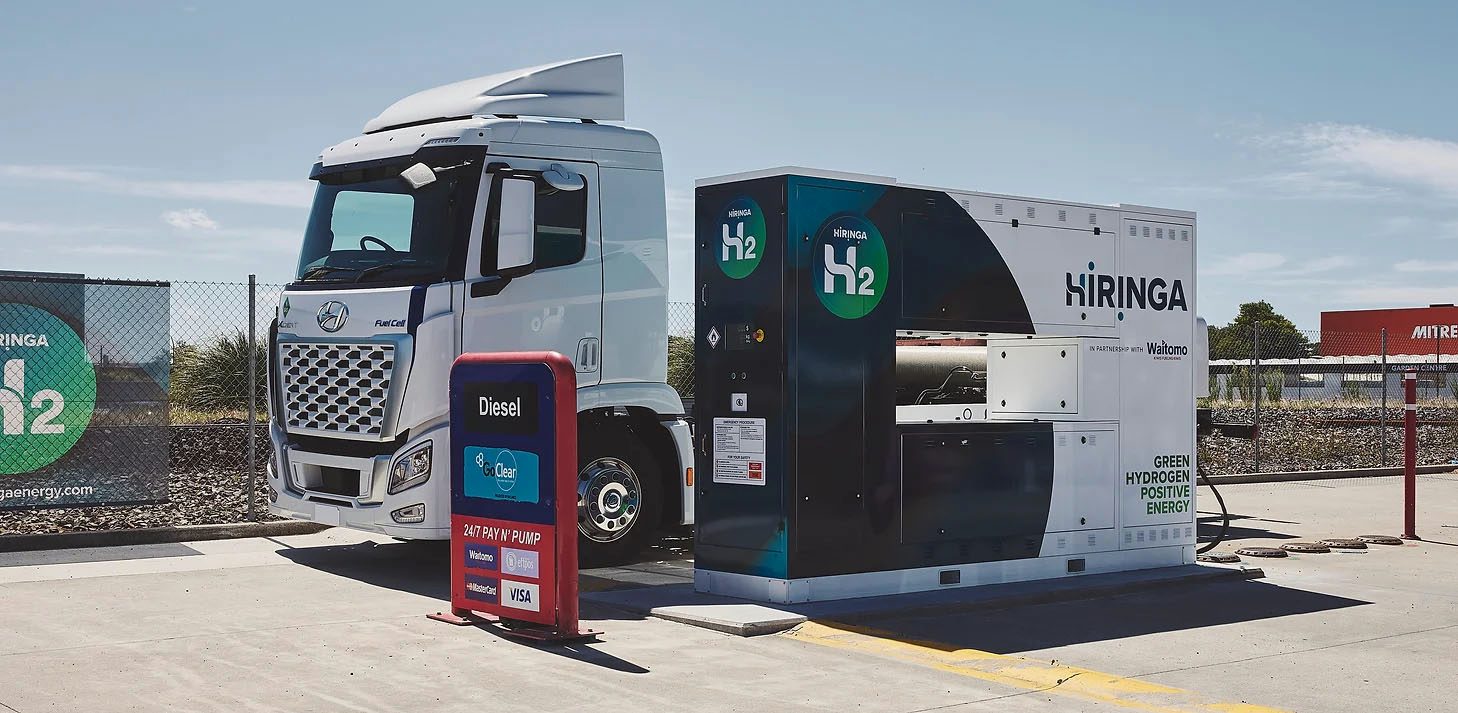 One of the three Hiranga hydrogen refuelling stations that opened recently in NZ.