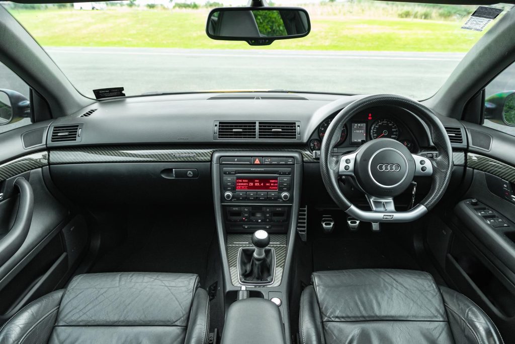 B7 Audi RS4 wide interior view