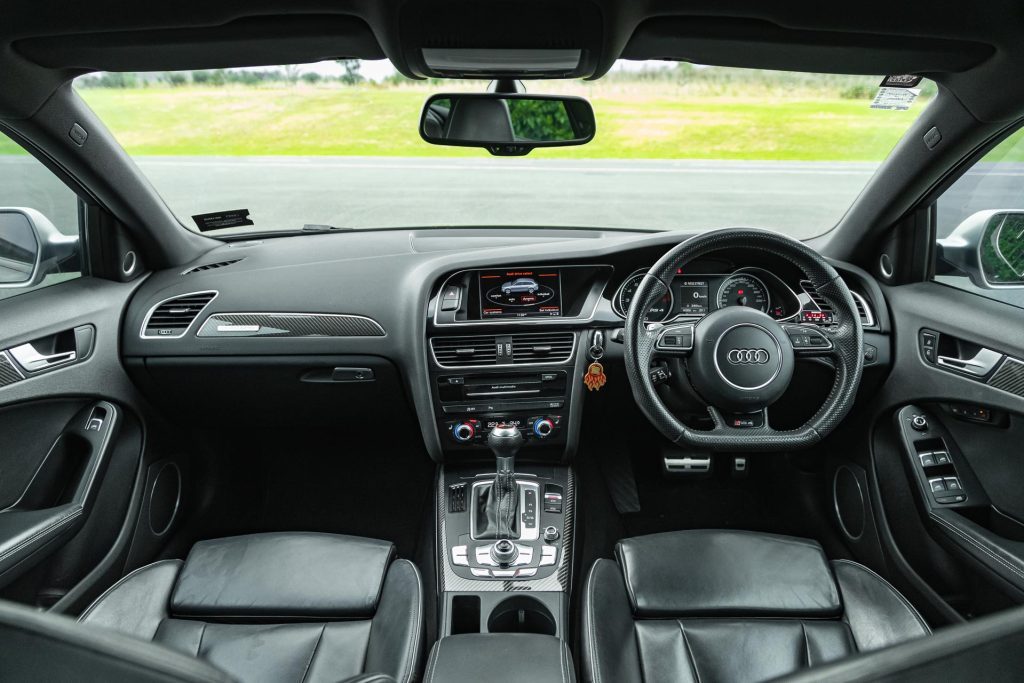 B8 Audi RS4 wide interior shot