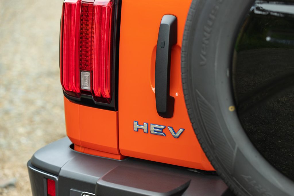 HEV badging on the GWM Tank 300 Lux Hybrid