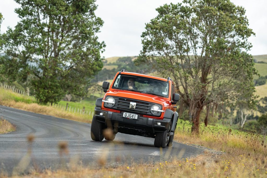 GWM Tank 300 Lux Hybrid front dynamic cornering shot