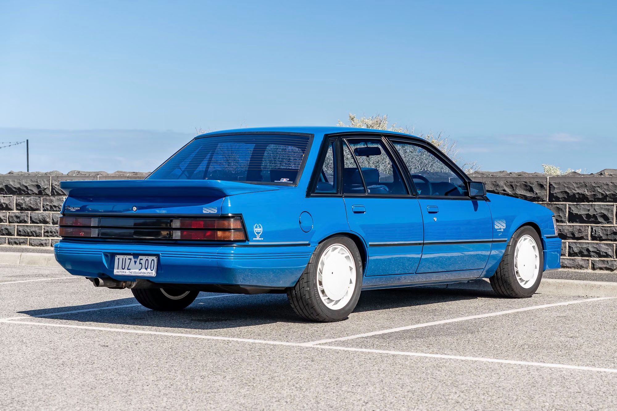 Rear three-quarter view of Holden Commodore SS HDT.