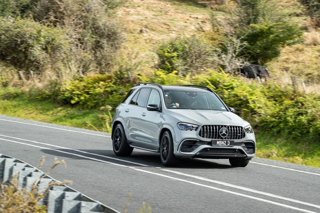 Mercedes-AMG GLE 63 S 4MATIC+ taking a corner at pace
