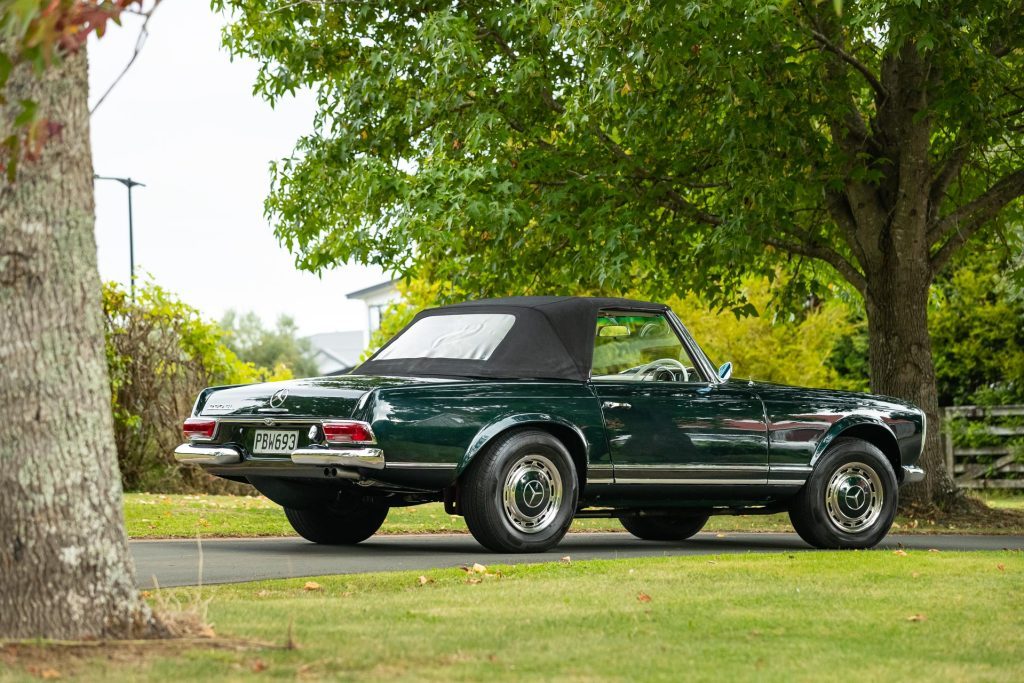 Side rear quarter of the Mercedes-Benz 230 SL Pagoda