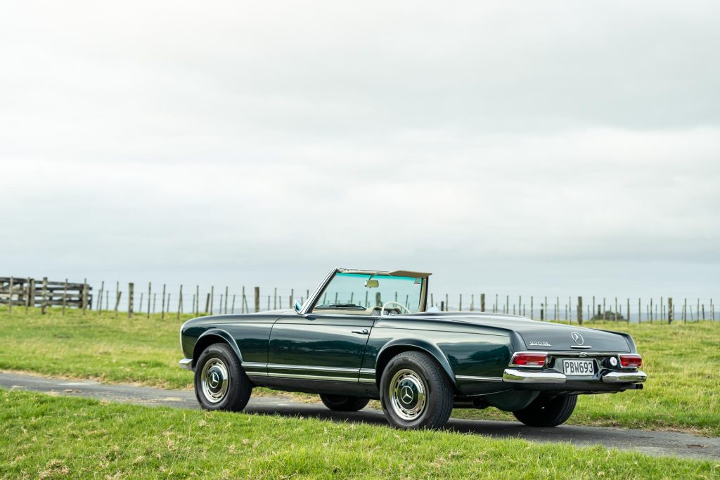 Mercedes-Benz 230 SL Pagoda rear quarter shot no cow