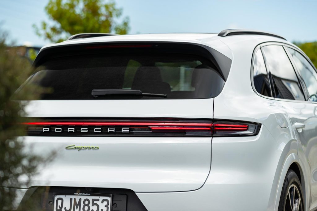 Tail light detail of the Porsche Cayenne E-Hybrid