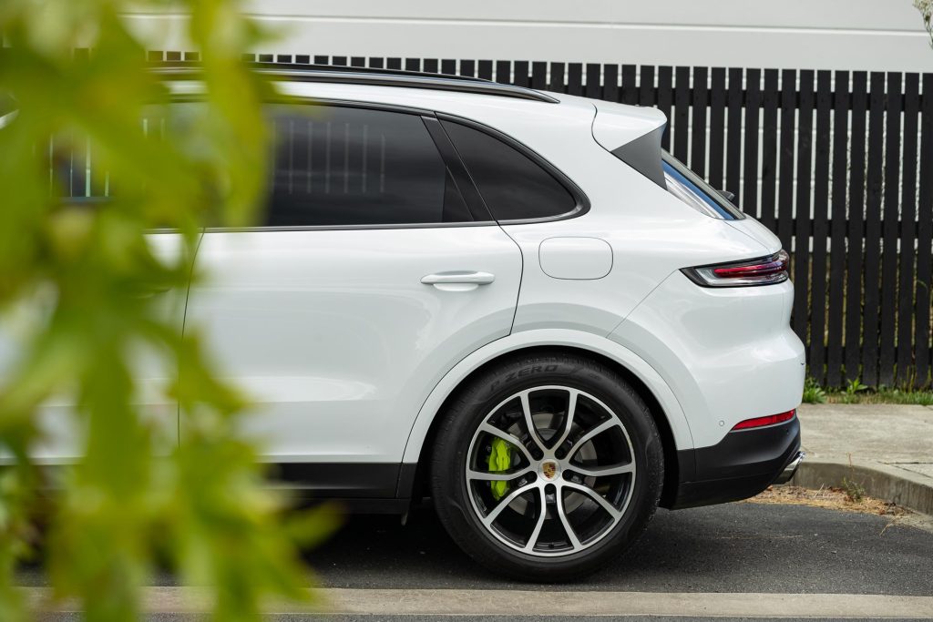 Porsche Cayenne E-Hybrid side profile rear