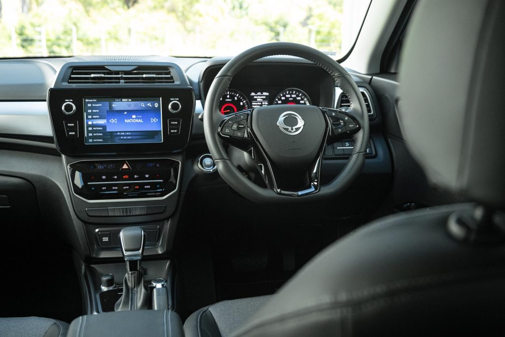 Front interior view of the SsangYong Tivoli Turbo Limited