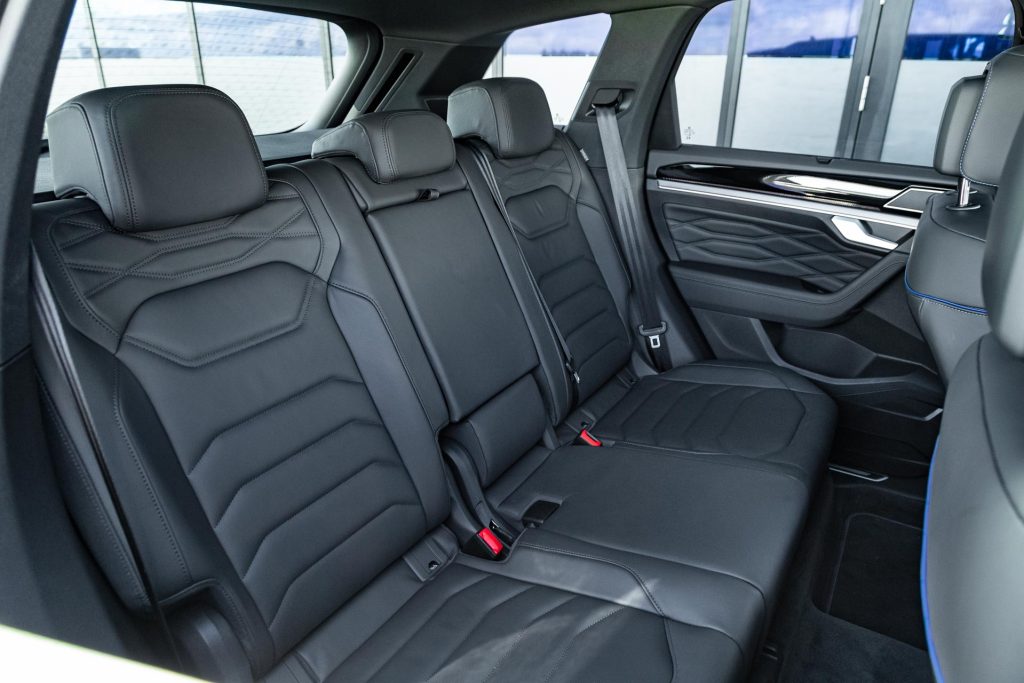 Rear seat space in the Volkswagen Touareg R PHEV