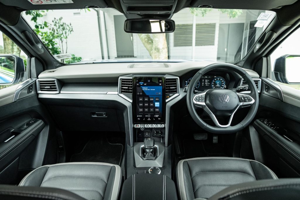 2024 Volkswagen Amarok Aventura wide shot of interior layout