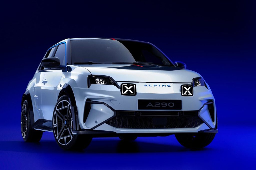 Aggressive X-rated front end of new Alpine A290.