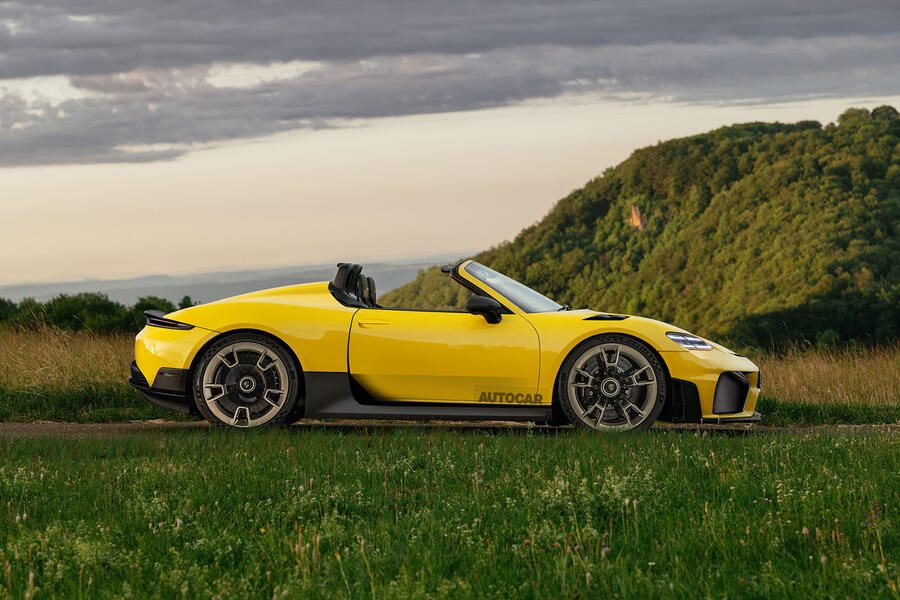 What the new electric Boxster might look like, according to Autocar UK.