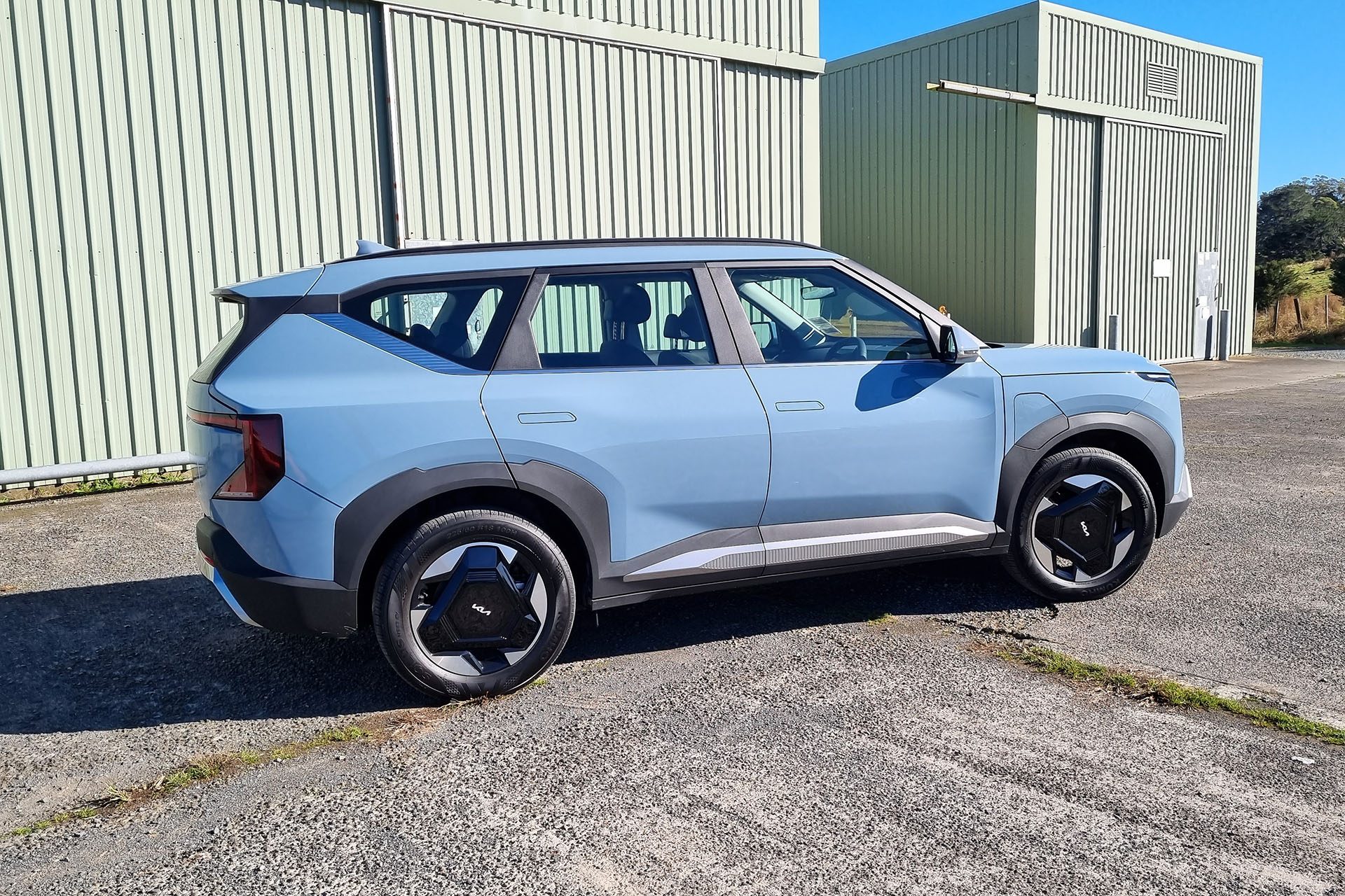 What the actual Kia EV5 looks like in the flesh.