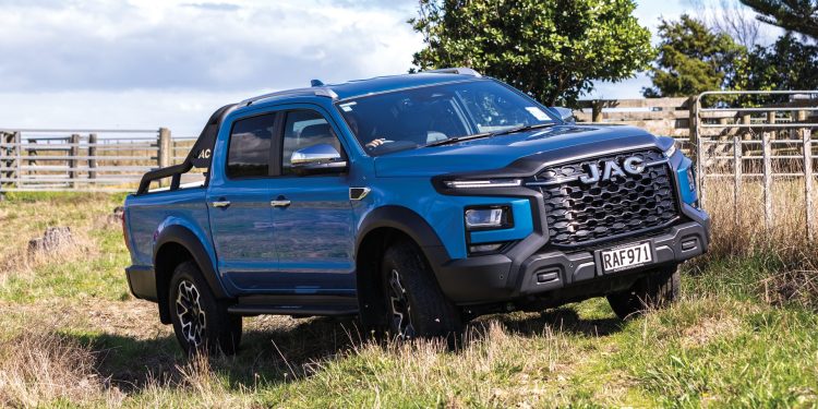 Blue JAC T9 in a paddock