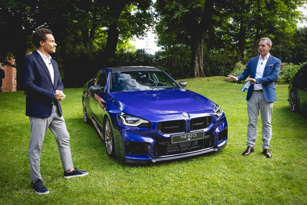 BMW releases the M2 CS at a special show and shine car event. 