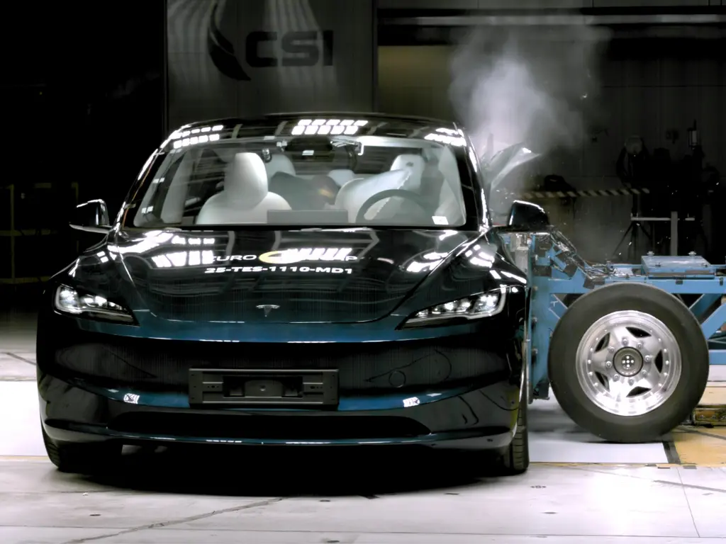 Full marks for Model 3 following side impact testing.