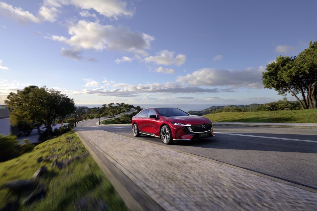Smooth sleek look for Mazda's first EV since the disappointing MX-30.