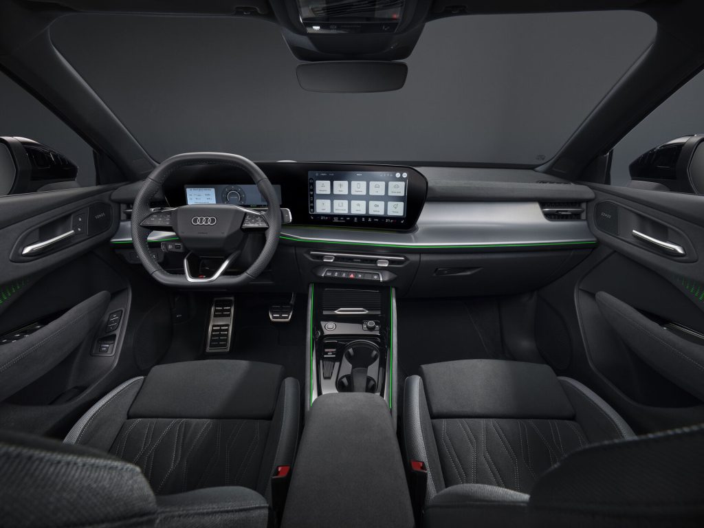 You can just make out the new gear selector on the right of the wheel here.