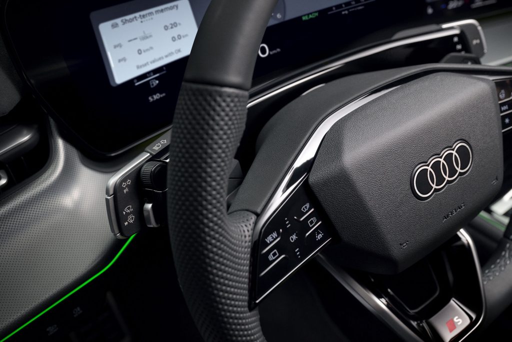 The new indicators and wiper controls should be simple in use given this is an Audi.