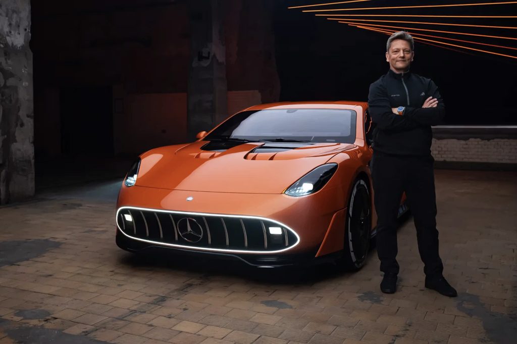 AMG GT XX concept with platform engineer, Oliver Wiech.