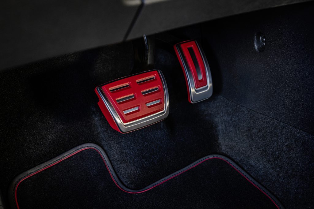 You know it's trick when the pedals are red.