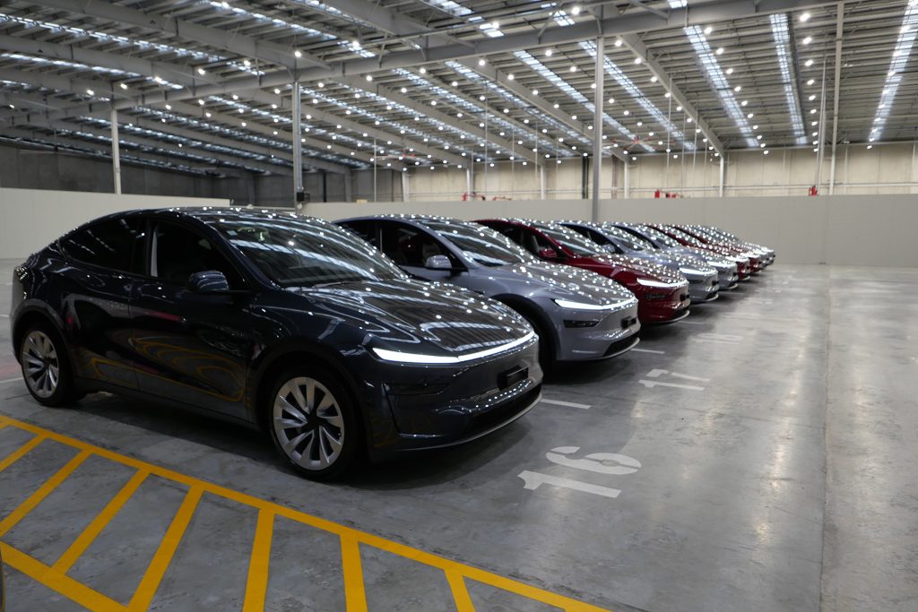 New Tesla Ys ready to go to owners.