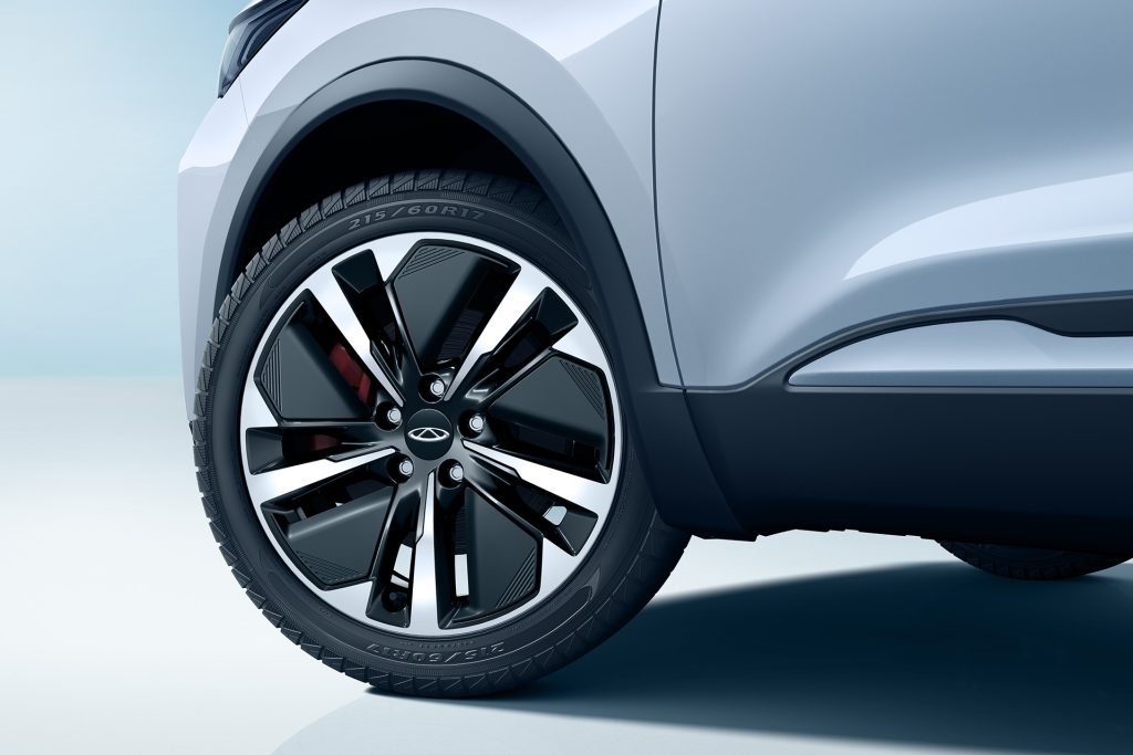 Rather attracitve aero optimised alloys for the Tiggo 4 HEV.