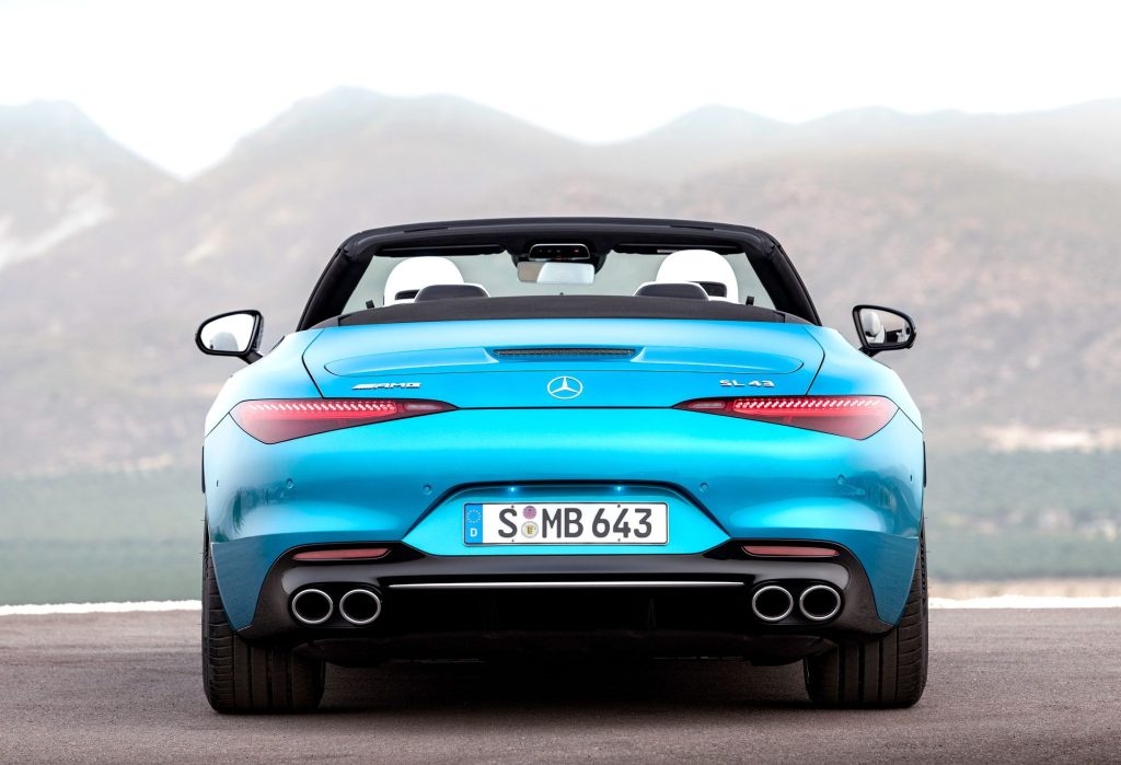 Out with the four-pot and in with a new V6 hybrid for the SL 43 at some point.
