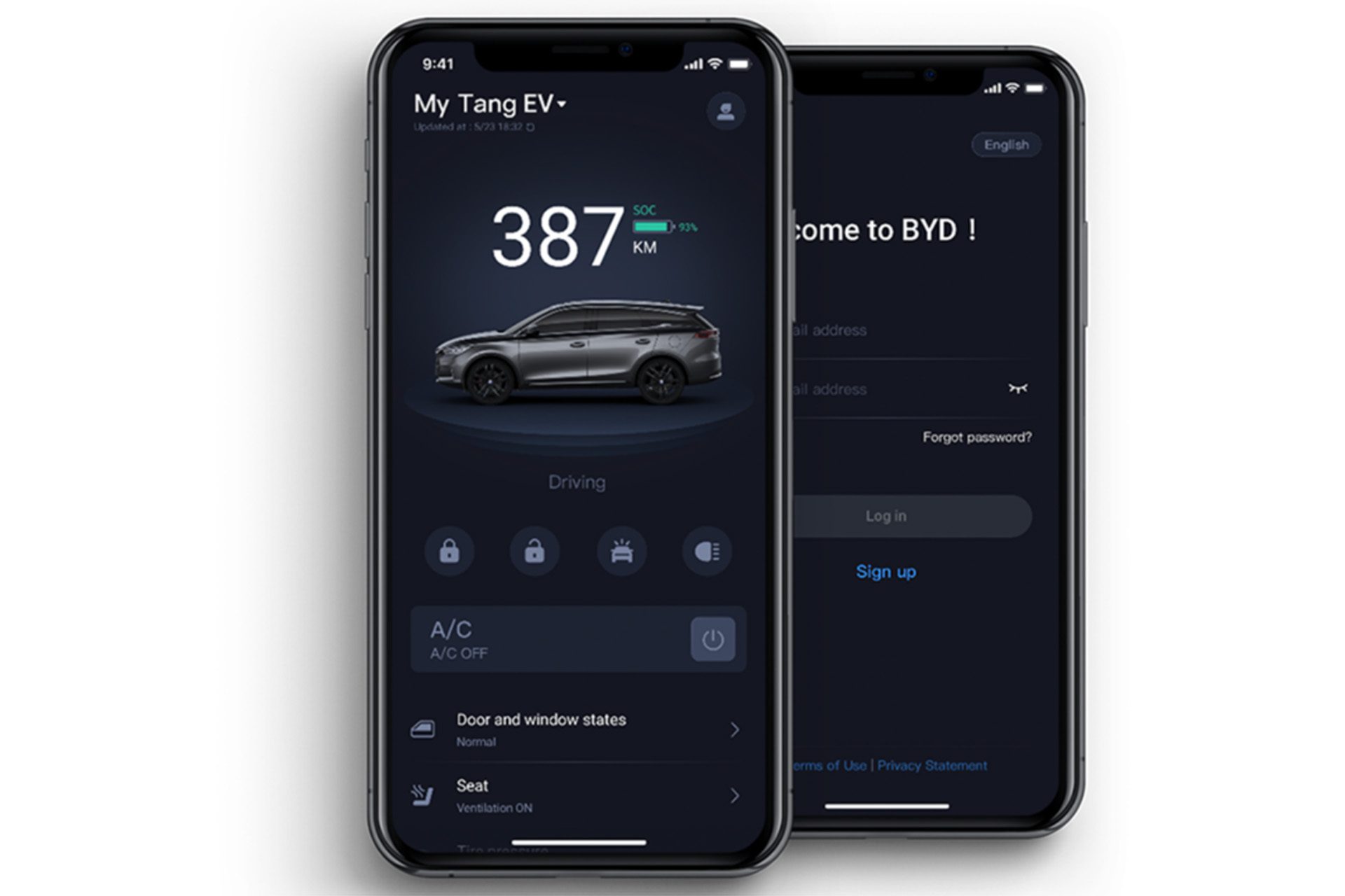 Vehicle access is accomplished using the BYD phone app so key sharing is unnecessary.