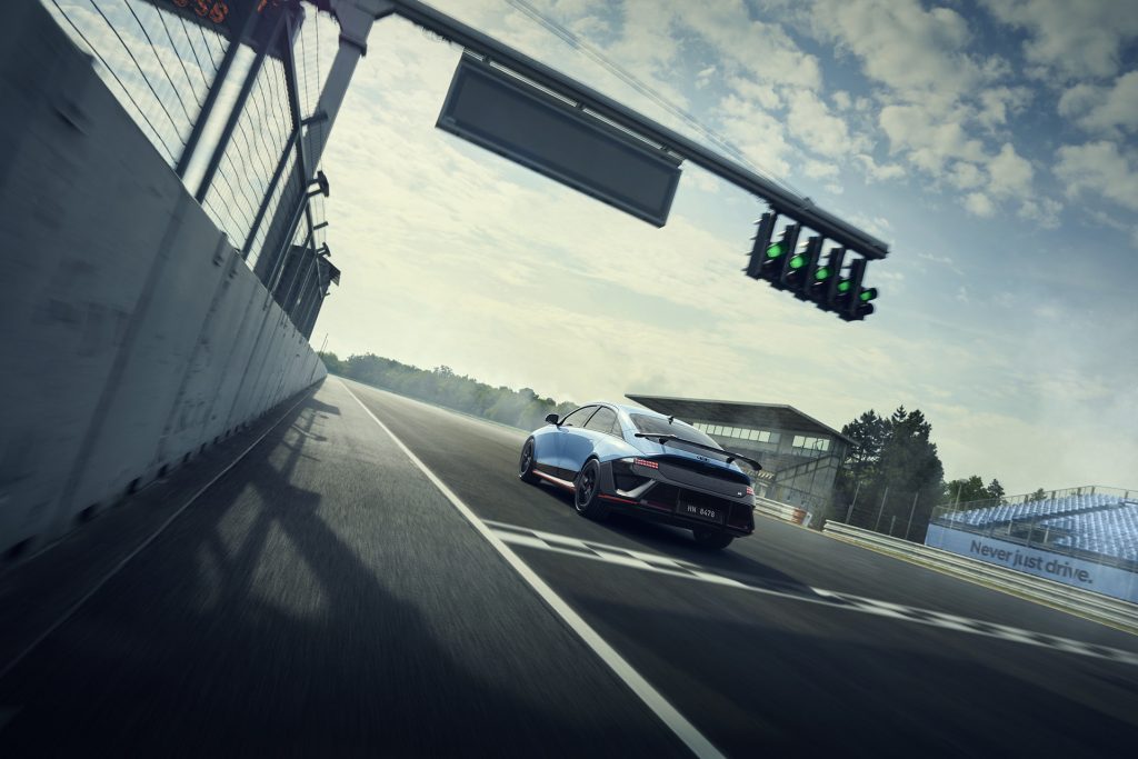 Firing off the line in the Ioniq 6 N.