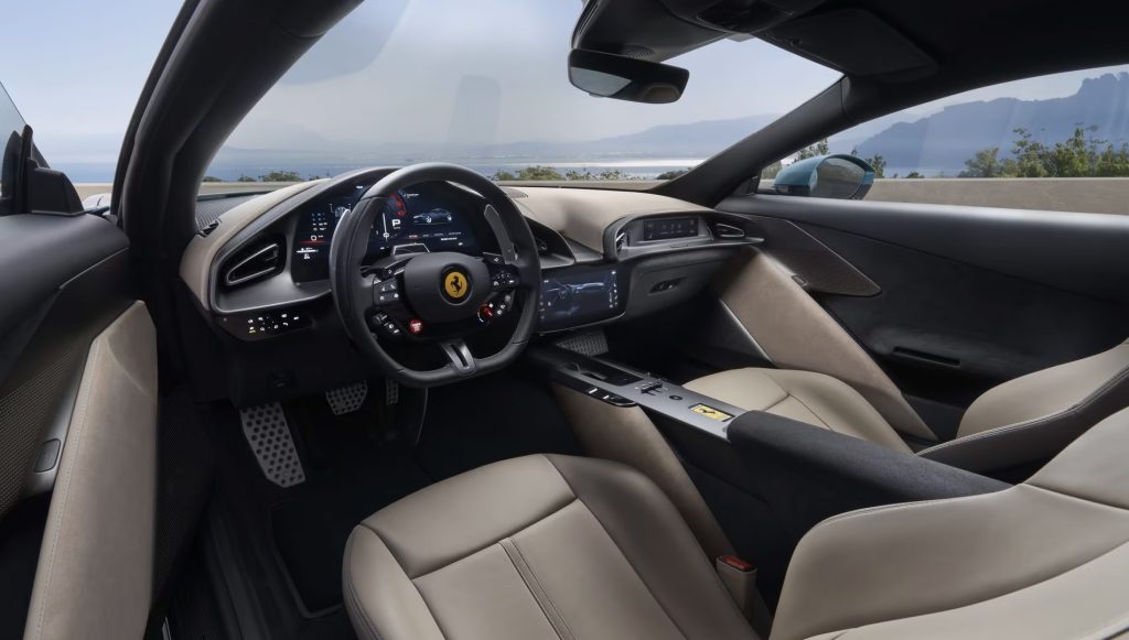 Suitably dramatic interior.