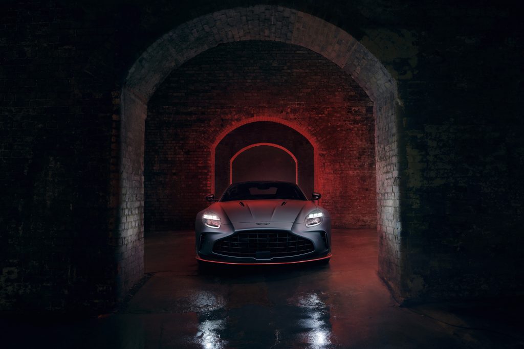 Arty underground shot for Aston Vantage S.
