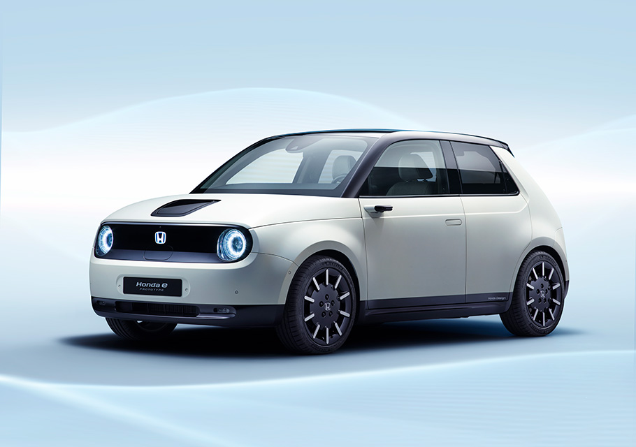 Super EV concept borrows cues from Honde e, but not so many.