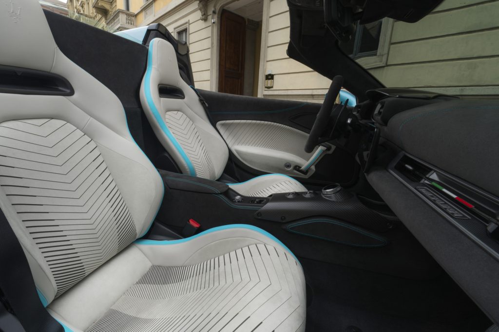 What it's like inside, with all that Alcantara.