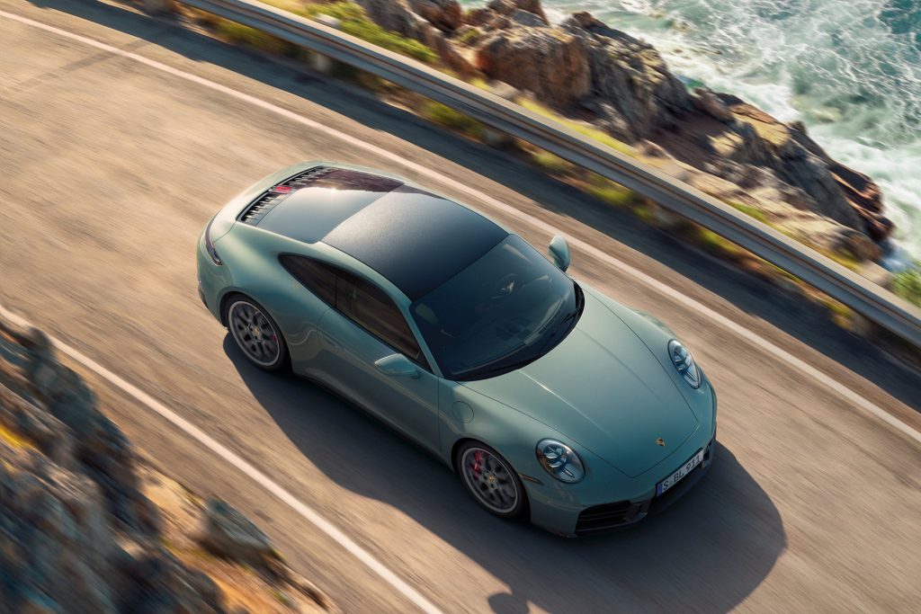 Porsche 911 4S Coupe in action.