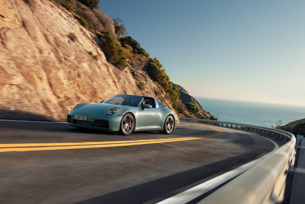 The 4S Targa, the most expensive of the trio cos of the folding hard top.