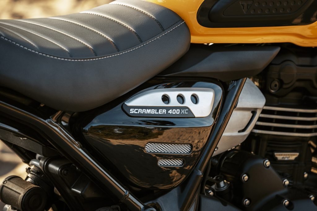 XC builds on other off-road Triumphs with this nomenclature.
