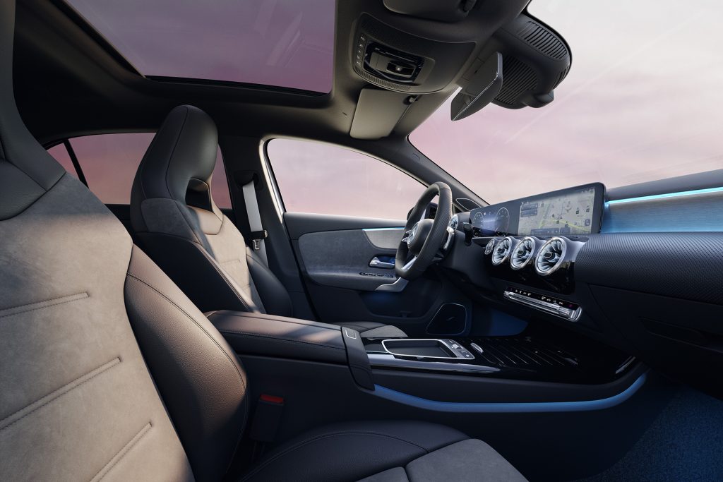 Interior of new A-Class SE.