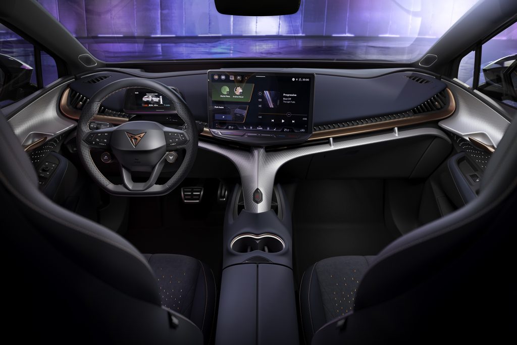 Just as styling on the inside with its sci-fi centre console from a starship.
