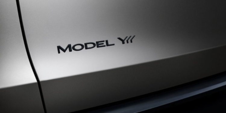 Tesla Model Y badge